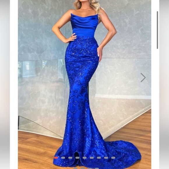 Walone strapless embellished dress. Worn once. - Picture 5 of 5